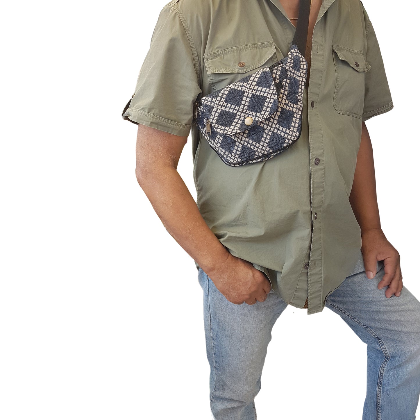 Copy of Cross body fanny pack. Shoulder sling pocket belt. Adjusts to 48 inches. Keep your gear safe and sound: wallet, cell phone. Gender neutral.