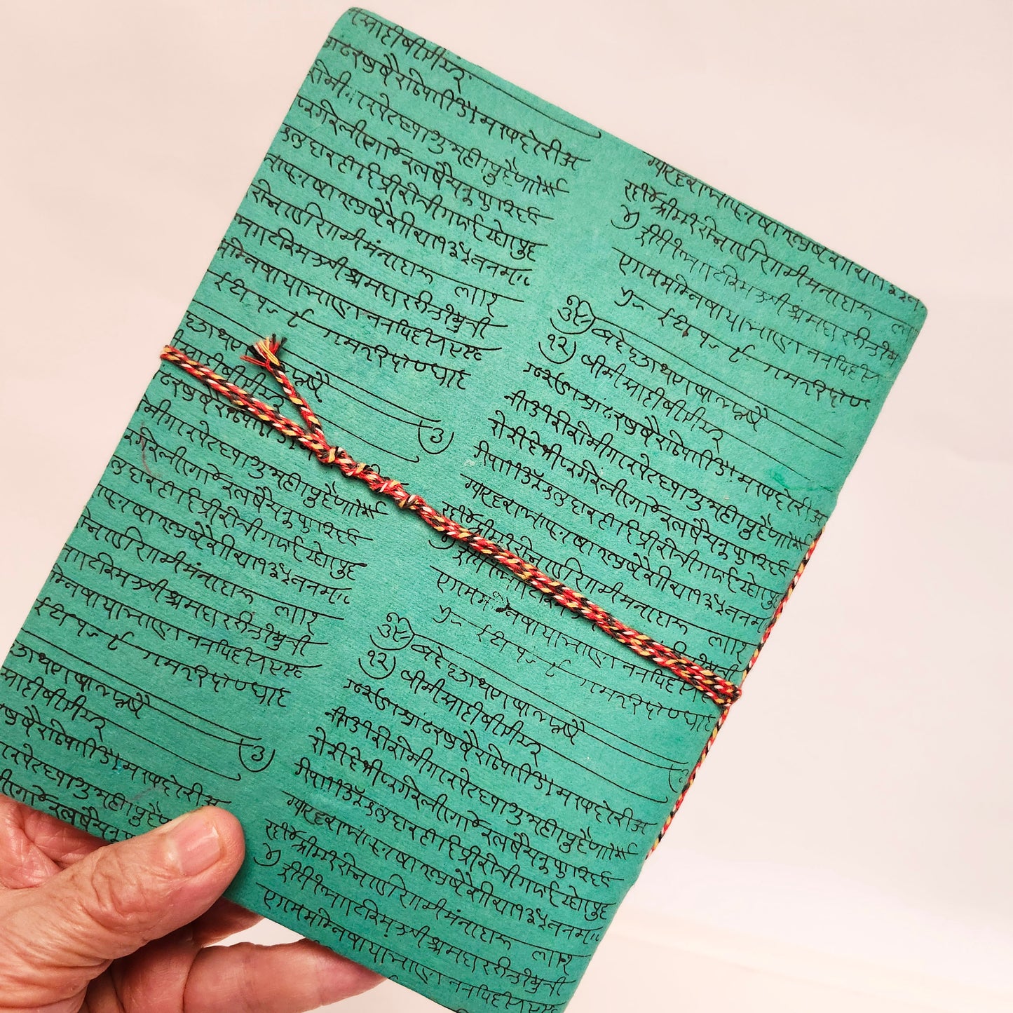 Turquoise & Pink Paisley Journal 8 by 6 inches.