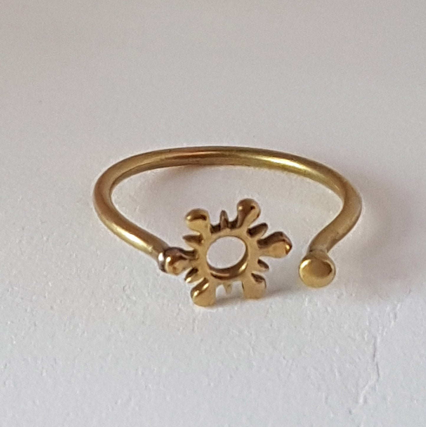 Set of 5 rings. Bronze minimalist in adjustable sizes Celtic design. Sun moon square triangle maze. Wear on thumb & all fingers, knuckles.