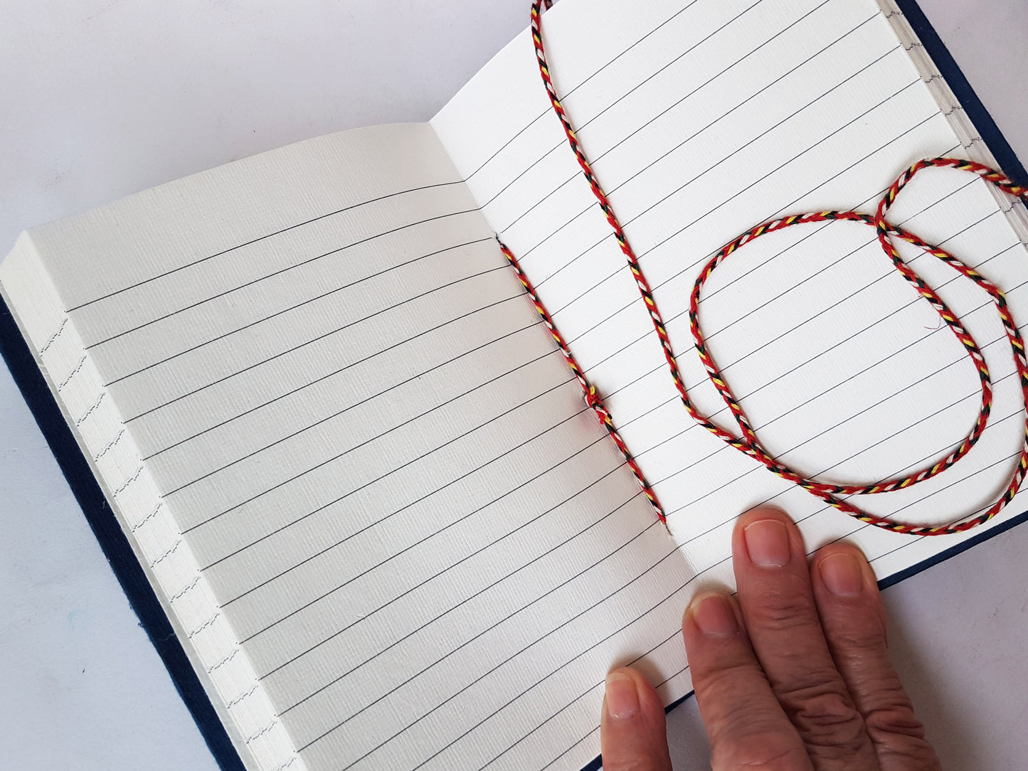 Elephant notebook journal 5x7 inches. Hand bound hard cover lined diary with a colorful psychedelic elephant design. Free shipping CA & USA.