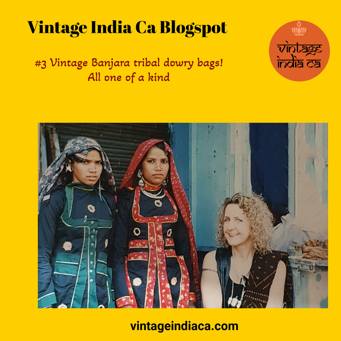 Vintage Banjara tribal dowry bags-all one of a kind!