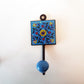 Set of 5 Home Décor Wall Hooks in Sky Blue & White