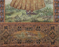 Vintage Hand Painted Original Pichwai Art on Silk Canvas. Boy with Falcon. Mughal Court Style.  Rare Collectible. One of a Kind Unframed.