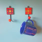 Set of 4 Scarlet Garden Collection Home Decor Wall Hooks.
