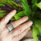 Adjustable Metallic Silver Wire Mesh Ring.