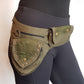 Utility hip belt 5 pocket in army green. Adjusts to 48 inch waist/ hip.