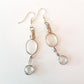 Vintage clear cristal dangle earrings. Antique aesthetic. Delicate and lightweight.