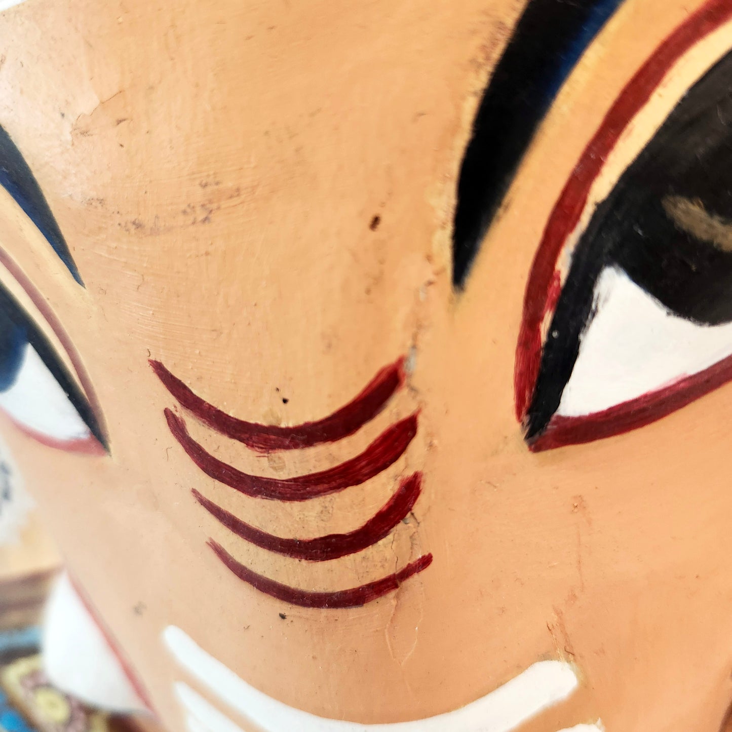 Vintage Ganesha mask. Artisan created and hand painted.