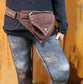 Dark Brown Utility Pocket Hip Belt. Adjustable to 48 inches waist/hip.