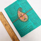 Turquoise & Pink Paisley Journal 8 by 6 inches.