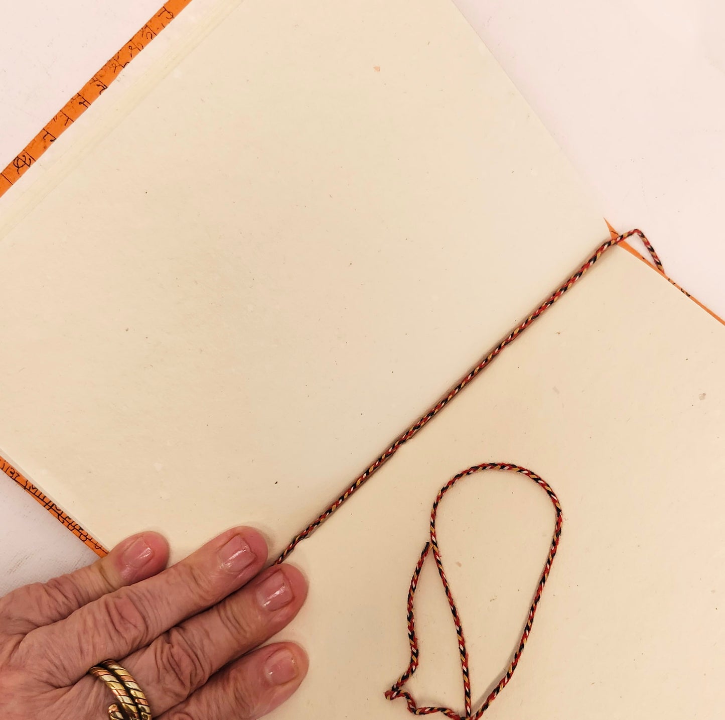 Orange & Pink Paisley Journal 8 by 6 inches.