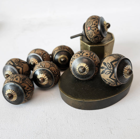 8 Knob Pulls Medieval Armor Aesthetic.