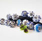 12 piece set of Delft style blue and white cabinet knobs/drawer pulls.