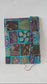 Livre d'or de journal patchwork violet turquoise XL. Couverture rigide reliée en tissu.