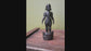 Vintage tribal India bommai statue in black ebony wood.  Feminine energy of Shakti. Woman power. Rare collectible  11 inches high by 4 inches wide.