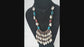 Collier tribal gitan coquillages de cauris naturels et perles de verre soufflées à la main translucides longueur réglable cordon de serrage 25-35 pouces de longueur