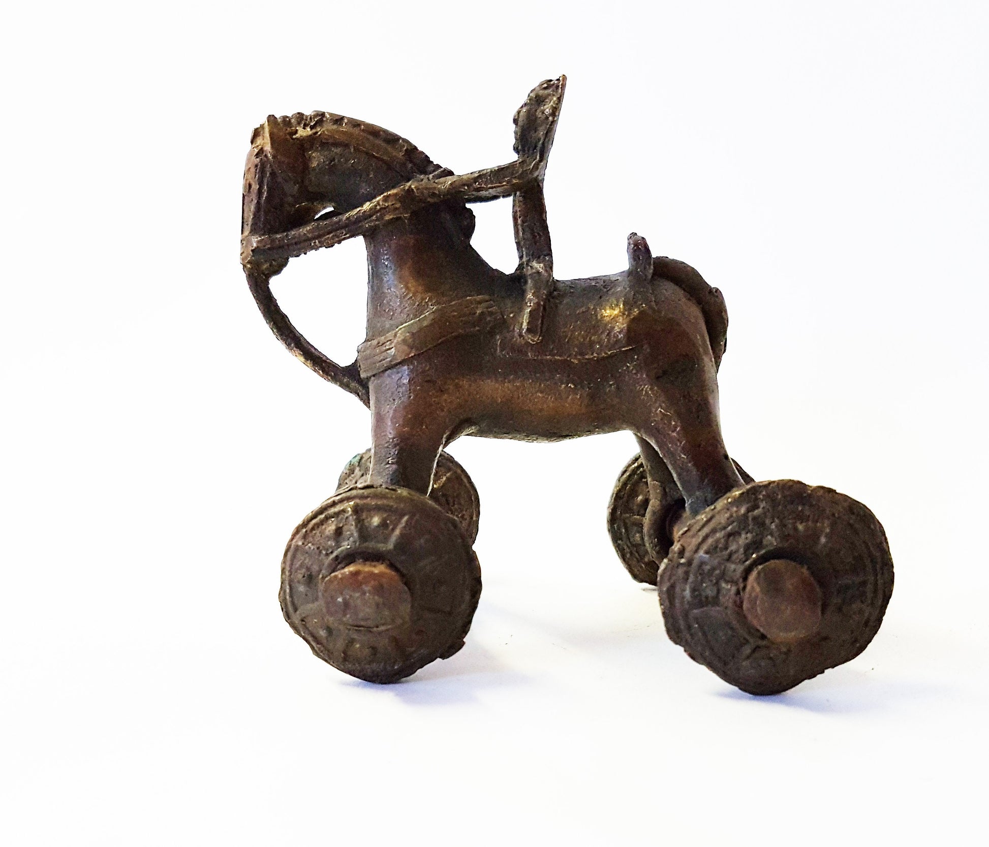 Equestrian and equine gifts: Horse gift collectible for horse lovers, riders & equestrians. Vintage horse art and decor. 4 inches long. - Vintage India Ca