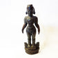 Vintage tribal India statue in black ebony wood.  Feminine energy of Shakti. Woman power. Rare collectible  11 inches high by 4 inches wide. - Vintage India Ca